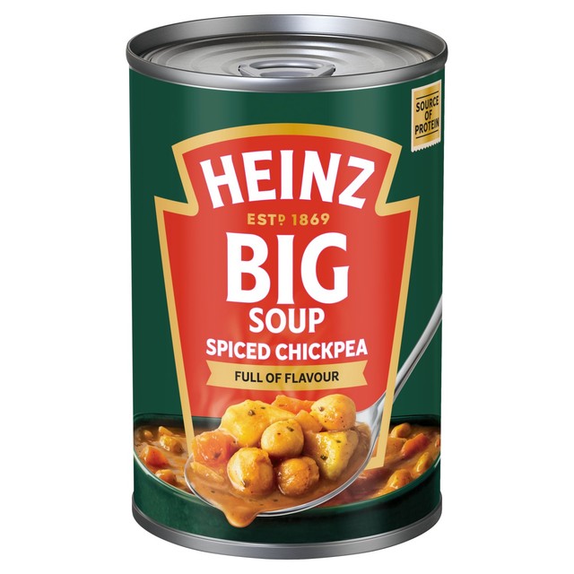 Heinz Big Soup Spiced Chickpea 400g, imported from the UK