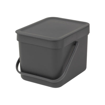 Brabantia Sort & Go Grey Compost Bin 6 Litre