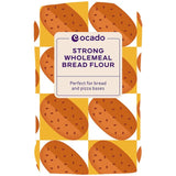 Ocado Strong Wholemeal Bread Flour 1.5kg, imported from the UK