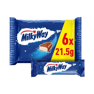 Milky Way Nougat & Milk Chocolate Snack Bars 6 x 21.5g