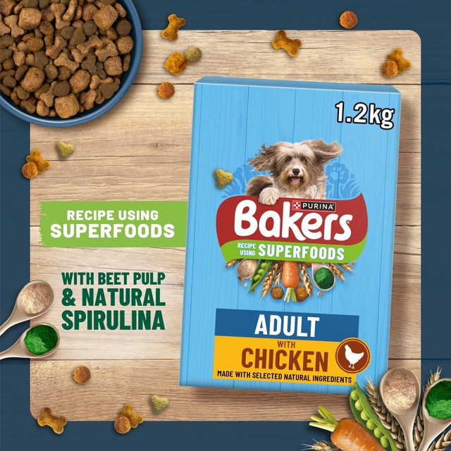 Bakers chicken with vegetables dry dog food 3kg - British product
