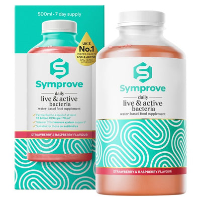M&S Symprove Live & Active Drink Supplement Strawberry & Raspberry Flavour Probiotic Drink Supplement 500ml- Buy online at McGrocer