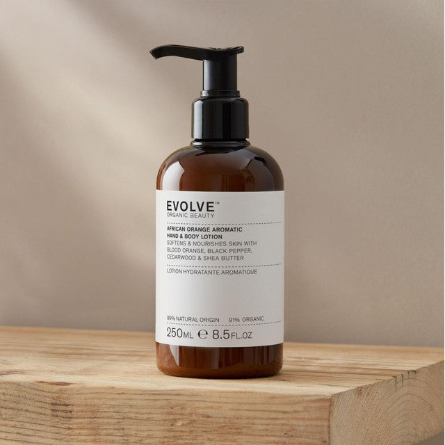 Evolve Beauty African Orange hand and body lotion 250ml - British product