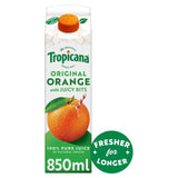 M&S Tropicana Long Life Pure Original Orange Juice with Bits 850ml- Buy online at McGrocer