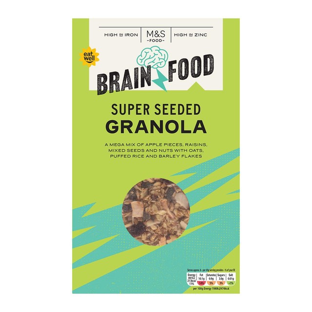 M&S Super Seeded Granola 400g, imported from the UK