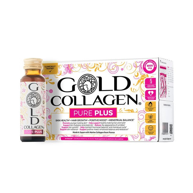 Gold Collagen PURE PLUS liquid collagen supplement 10x50ml, UK version
