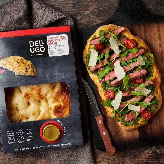 Dell'Ugo Italian Pinsa with Chimichurri Butter 220g - British product