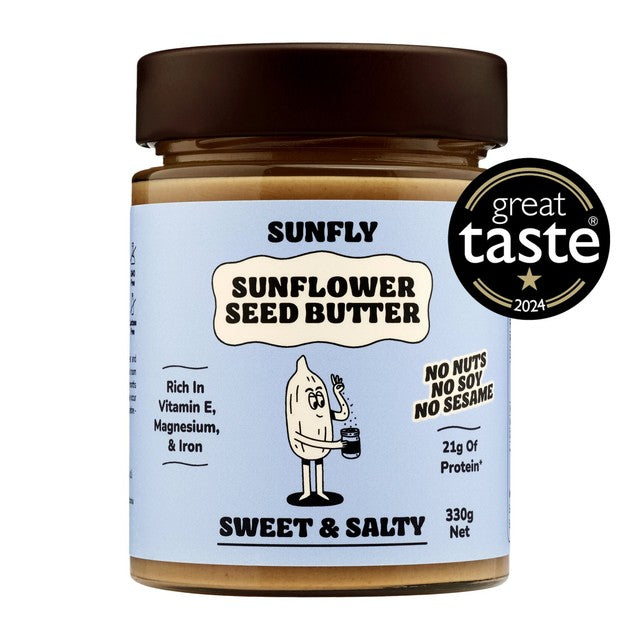 SUNFLY Sunflower Seed Butter Sweet and Salty 330g (British brand)