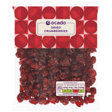 Ocado dried cranberries 200g, imported from the UK