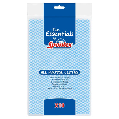Spontex Essentials All Purpose Cloths 10 Pack
