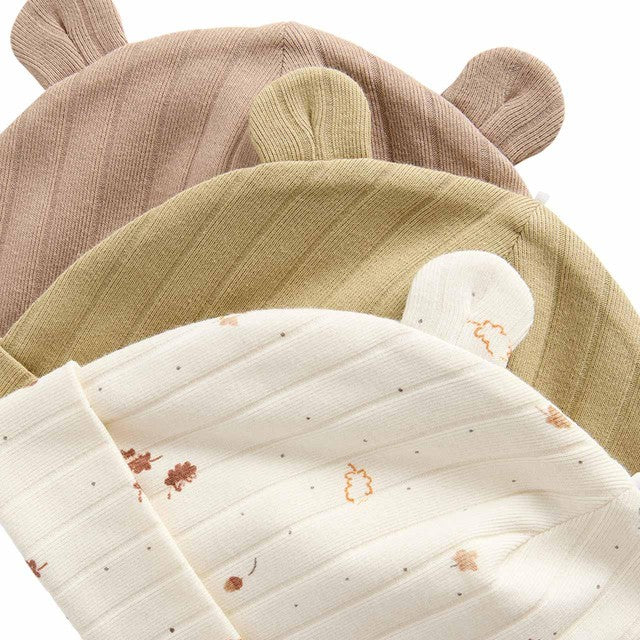 M&S leaf baby hats sand 6-12 months, imported from the UK
