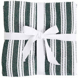 M&S M&S Cotton Rich Basket Weave Tea Towels, Dark Green- Buy online at McGrocer