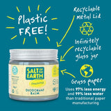 Salt of the Earth unscented natural deodorant balm 60g (British brand)