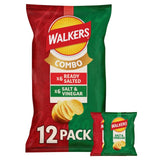 M&S Walkers Ready Salted and Salt & Vinegar Multipack Potato Crisps 12 Pack- Buy online at McGrocer