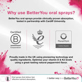 BetterYou Vitamin D4000IU Oral Spray 15ml - British product
