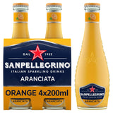 San Pellegrino Orange Sparkling Drink 4 x 200ml (British brand)