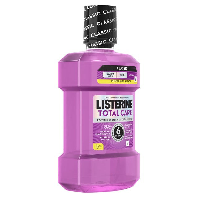 Listerine Total Care Intense Mint Classic Mouthwash 1L, UK version