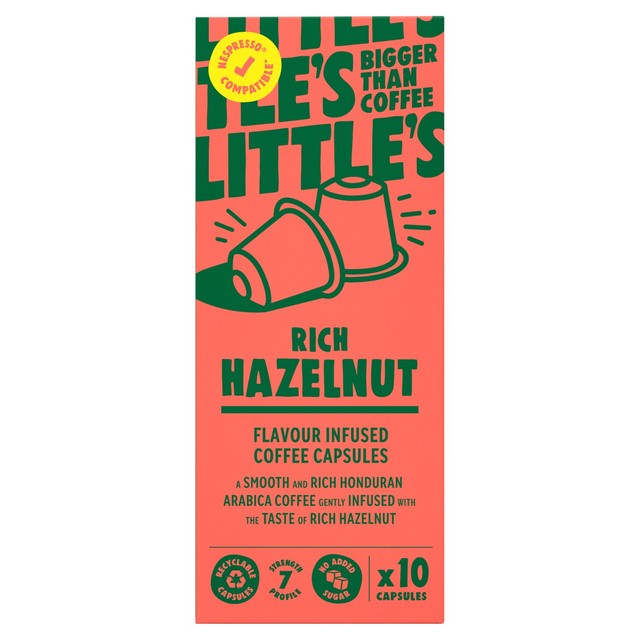 Little's rich hazelnut coffee capsules 10 capsules, UK version