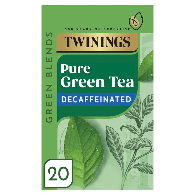 Twinings decaffeinated green tea 20 teabags (British brand)