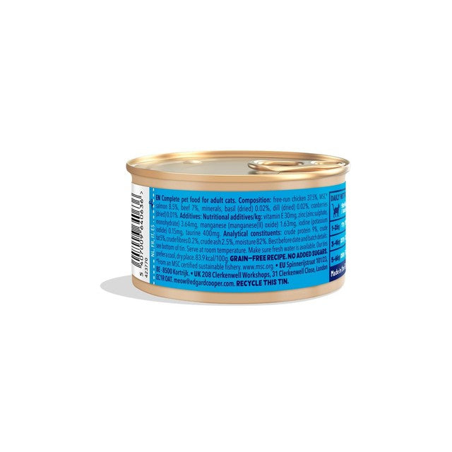 Edgard & Cooper cat chunks in sauce salmon and chicken 85g - British product