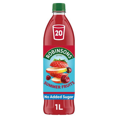 M&S Robinsons saft med sommerfrukter, uten tilsatt sukker 1L - Kjøp online hos McGrocer