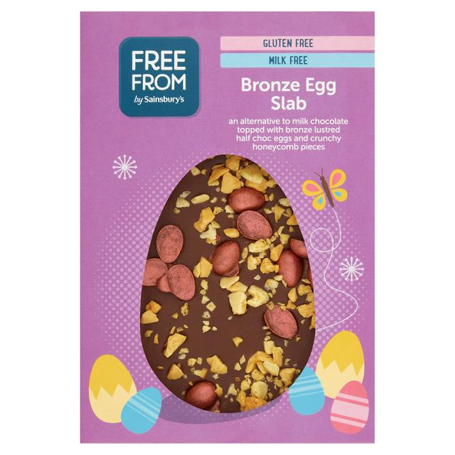 Gluten-Free Vegan Chocolate Slab with Bronze Eggs and Honeycomb 160g