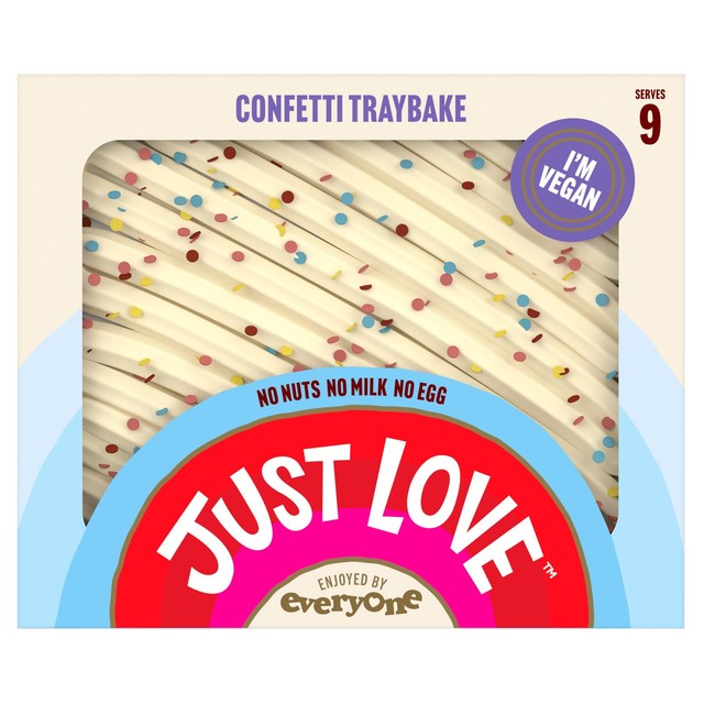 Just Love Food Confetti Traybake sponge cake 461g, UK version