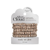 M&S VH2 Silver Cloud Caramel Skinny Satin Scrunchies 5 Pack- Buy online at McGrocer