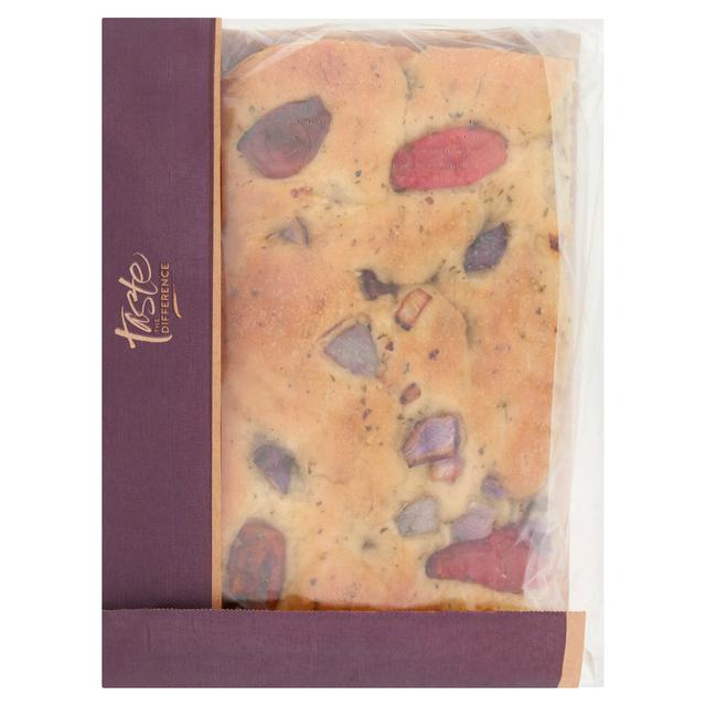 Sainsburys Tomato Red Onion Focaccia Taste the Difference 250g