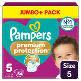 M&S Pampers Premium Protection Baby Nappies Size 5 (11-16kg) Jumbo+ Pack- Buy online at McGrocer