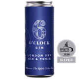 6 O'clock Gin London Dry Gin & Tonic 250ml, UK version