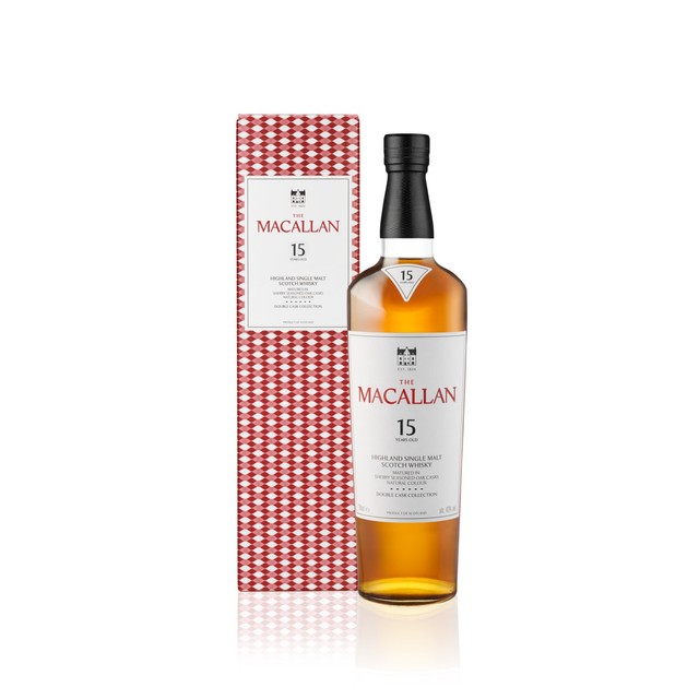 The Macallan 15 Year Old Double Cask single malt whisky 70cl (British brand)