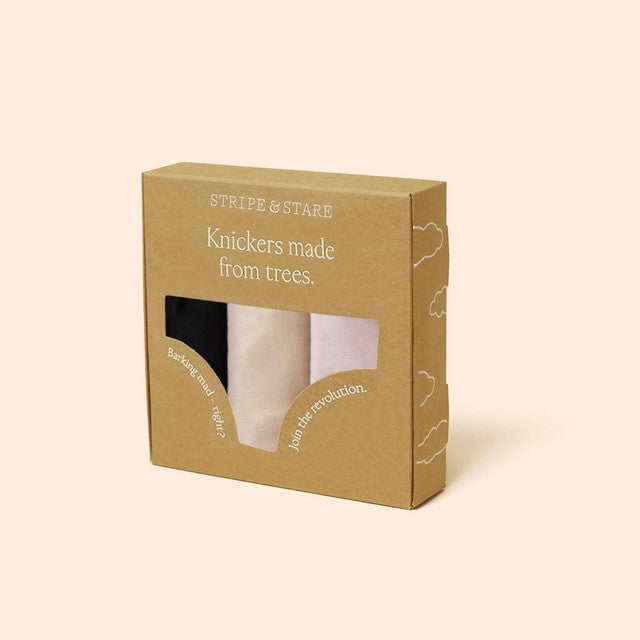 Stripe & Stare Pink Basics knickers M (British brand)