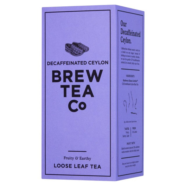 Brew Tea Co CO2 Decaffeinated Loose Leaf Tea 113g - British product