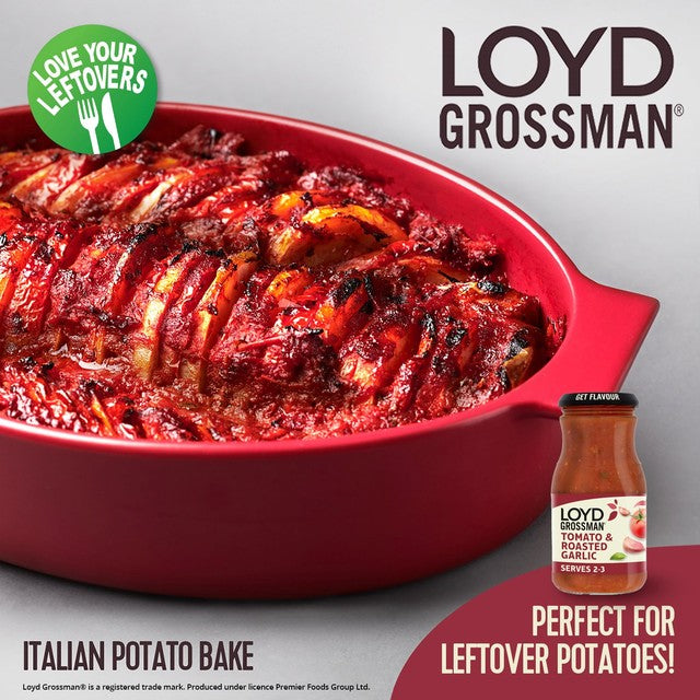 Loyd Grossman Tomato & Roasted Garlic Pasta Sauce 350g, UK version
