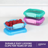 Sistema lunch food storage containers 3x200ml (British brand)