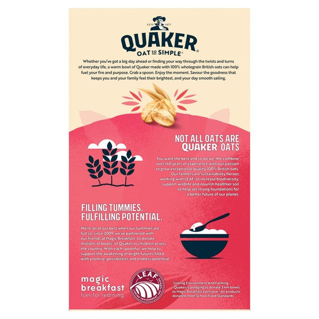 Quaker instant porridge sachets strawberry raspberry cranberry 10 sachets, imported from the UK
