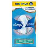 Always Infinity Pads Size 1 22 count, imported from the UK