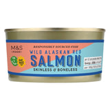 M&S Wild Alaskan Red Salmon skinless and boneless 170g, imported from the UK