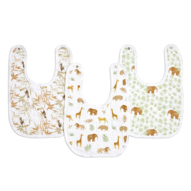 Aden+Anais baby snap bibs cotton muslin 3 pack - British product
