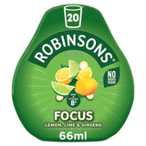 M&S Robinsons Mini Focus Lemon Lime & Ginseng No Added Sugar Squash 66ml- Buy online at McGrocer