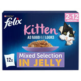 M&S Felix As Good As It Looks Kitten Mixed in Jelly Wet Cat Food 12 x 85g- Buy online at McGrocer