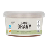 M&S lamb gravy with red wine in a pot, gluten-free - British product