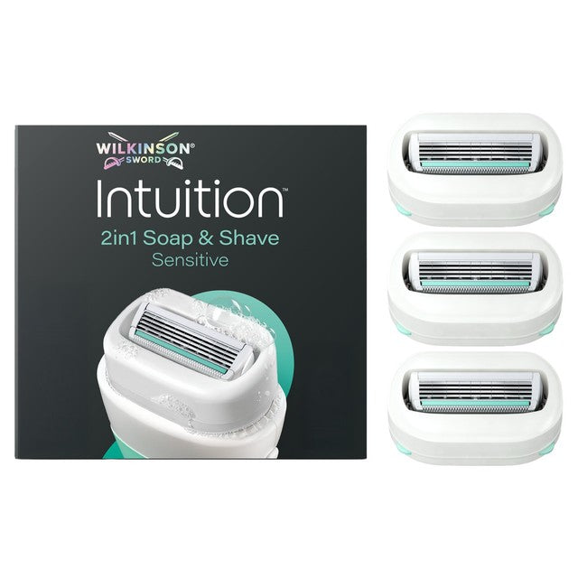 Wilkinson Sword Intuition Sensitive razor refills 3-pack (British brand)