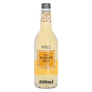 M&S Light Ginger Ale Lavkalori Drikk 500ml
