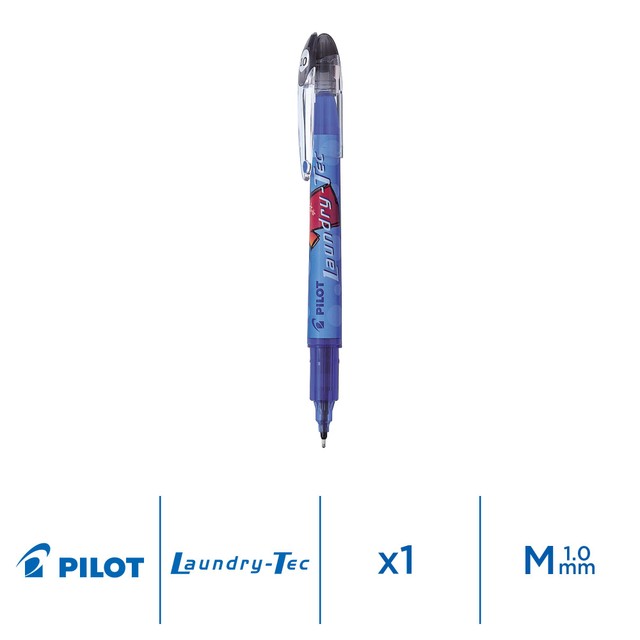Pilot Laundry-Tec Marker Pen Black, imported from the UK