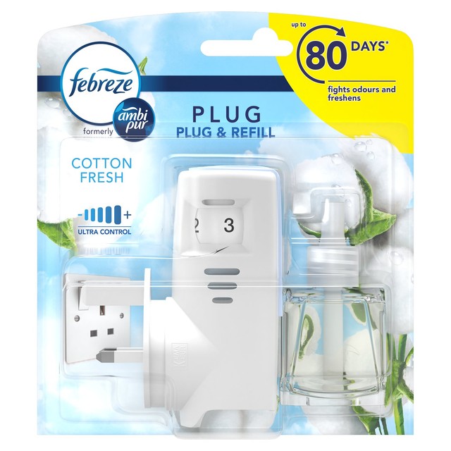 Febreze Cotton Fresh Plug-In Air Freshener 20ml - British product