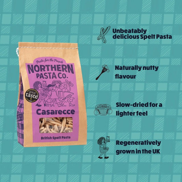 Northern Pasta Casarecce dry pasta 450g, imported from the UK