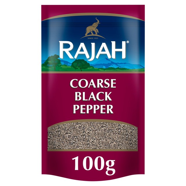 Rajah coarse black pepper powder 100g, imported from the UK