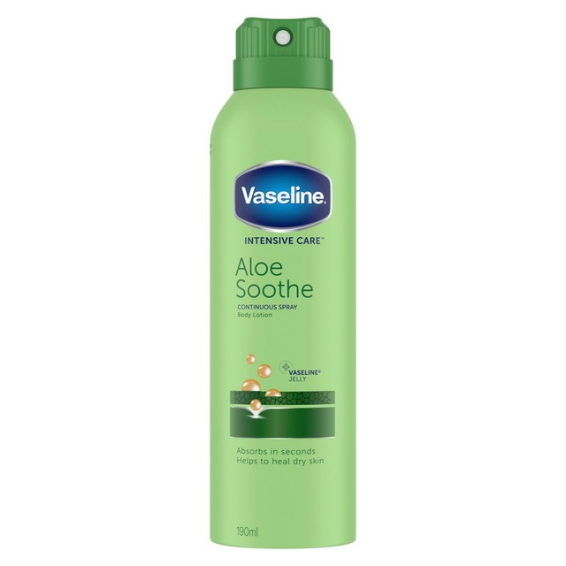 Vaseline Aloe Soothe spray moisturiser 190ml (British brand)